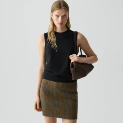 Crewneck Shell Top in Cashmere