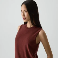 Crewneck Shell Top in Cashmere
