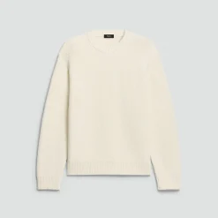 Crewneck Sweater in Cotton Silk Slub