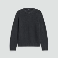 Crewneck Sweater in Cotton Silk Slub