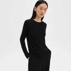 Crewneck Sweater in Feather Cashmere