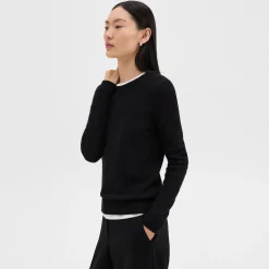 Crewneck Sweater in Feather Cashmere