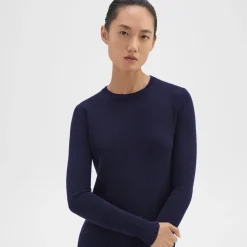 Crewneck Sweater in Feather Cashmere