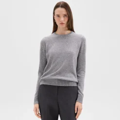 Crewneck Sweater in Feather Cashmere