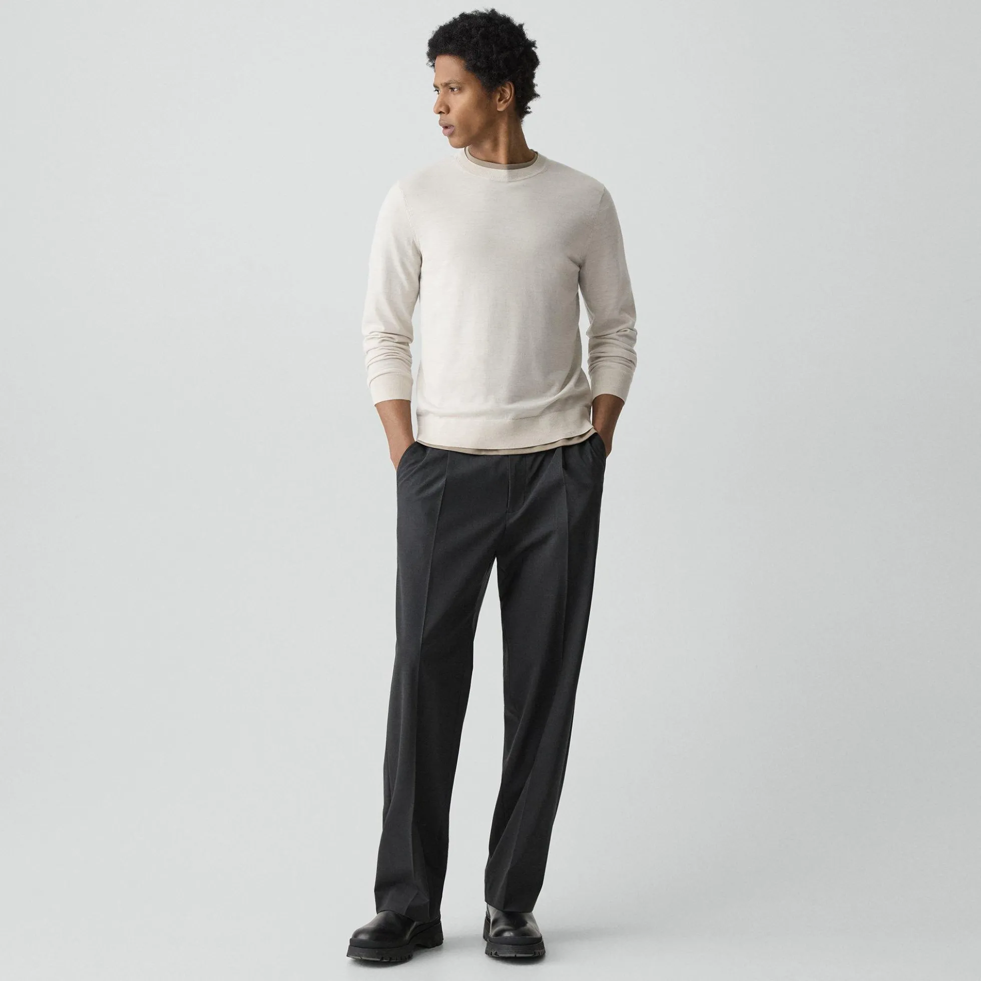 Crewneck Sweater in Regal Wool