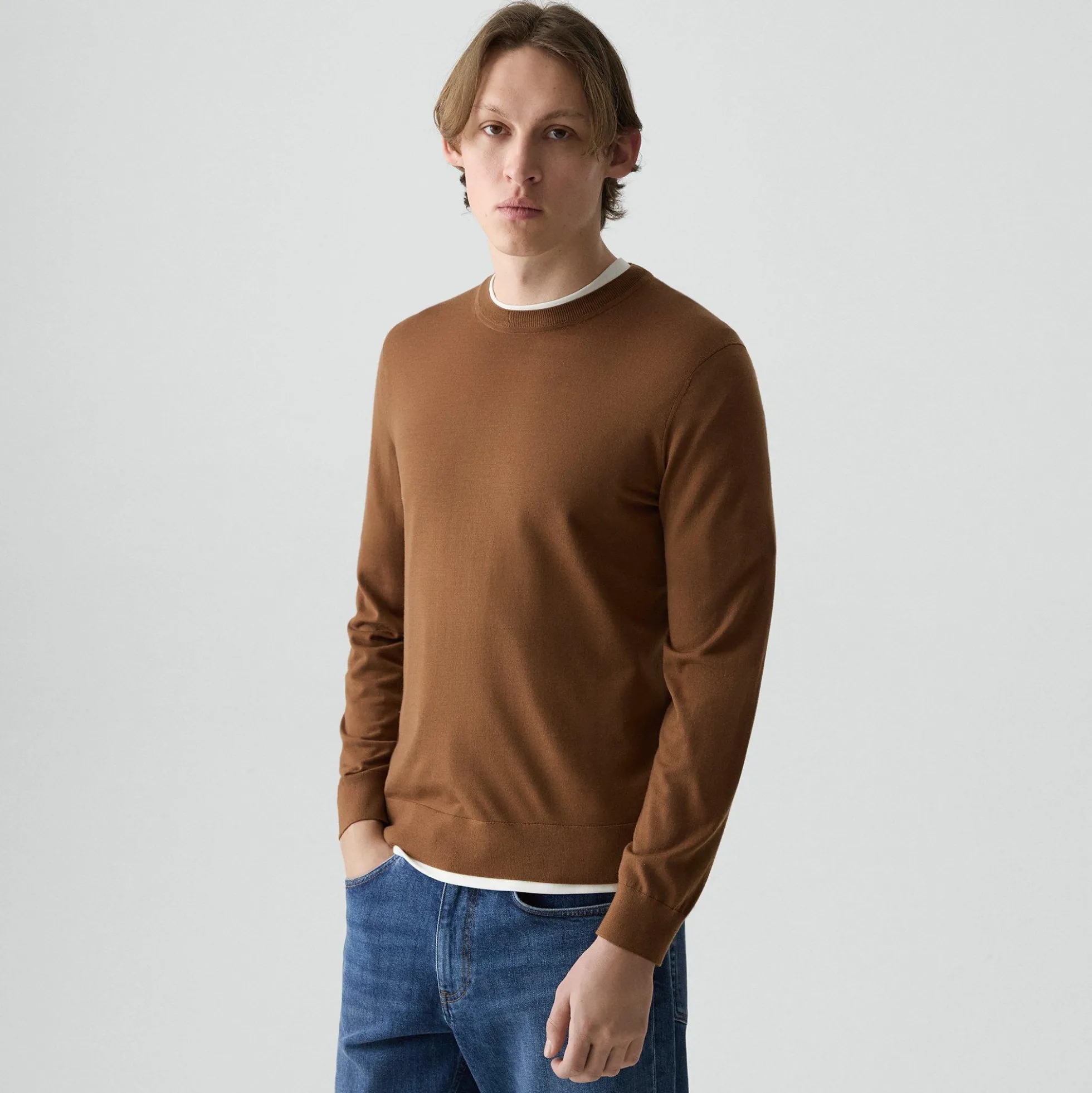 Crewneck Sweater in Regal Wool