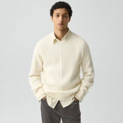 Crewneck Sweater in Wool-Cashmere