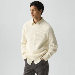 Crewneck Sweater in Wool-Cashmere