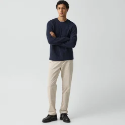 Crewneck Sweater in Wool-Cashmere