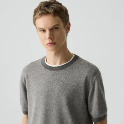 Crewneck Tee in Silk Linen