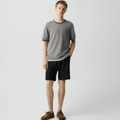 Crewneck Tee in Silk Linen