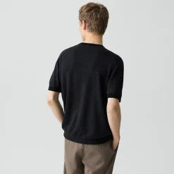 Crewneck Tee in Silk Linen