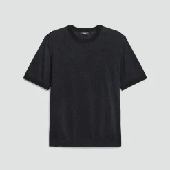Crewneck Tee in Silk Linen
