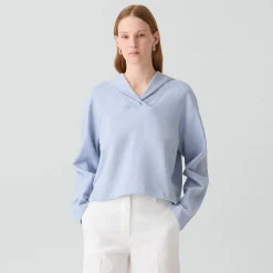 Cropped Hoodie in Lounge Terry