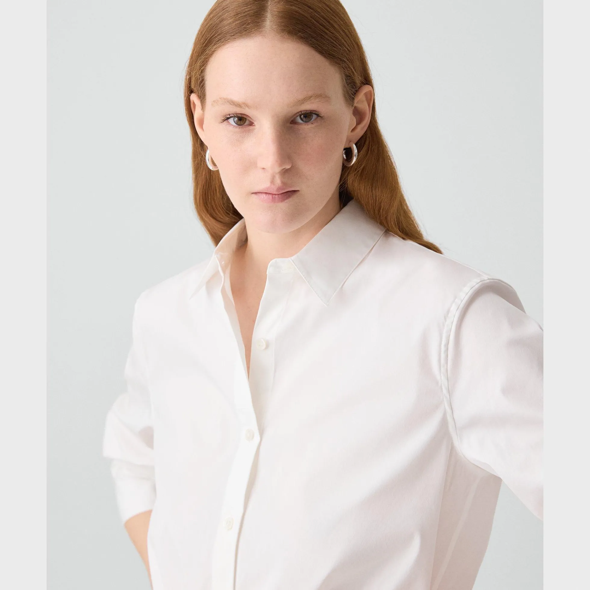 Cropped Shirt in Good Cotton