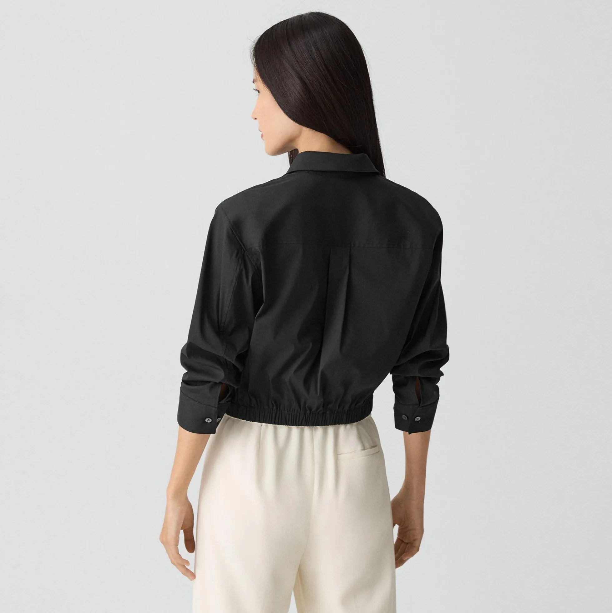 Cropped Shirt in Good Cotton