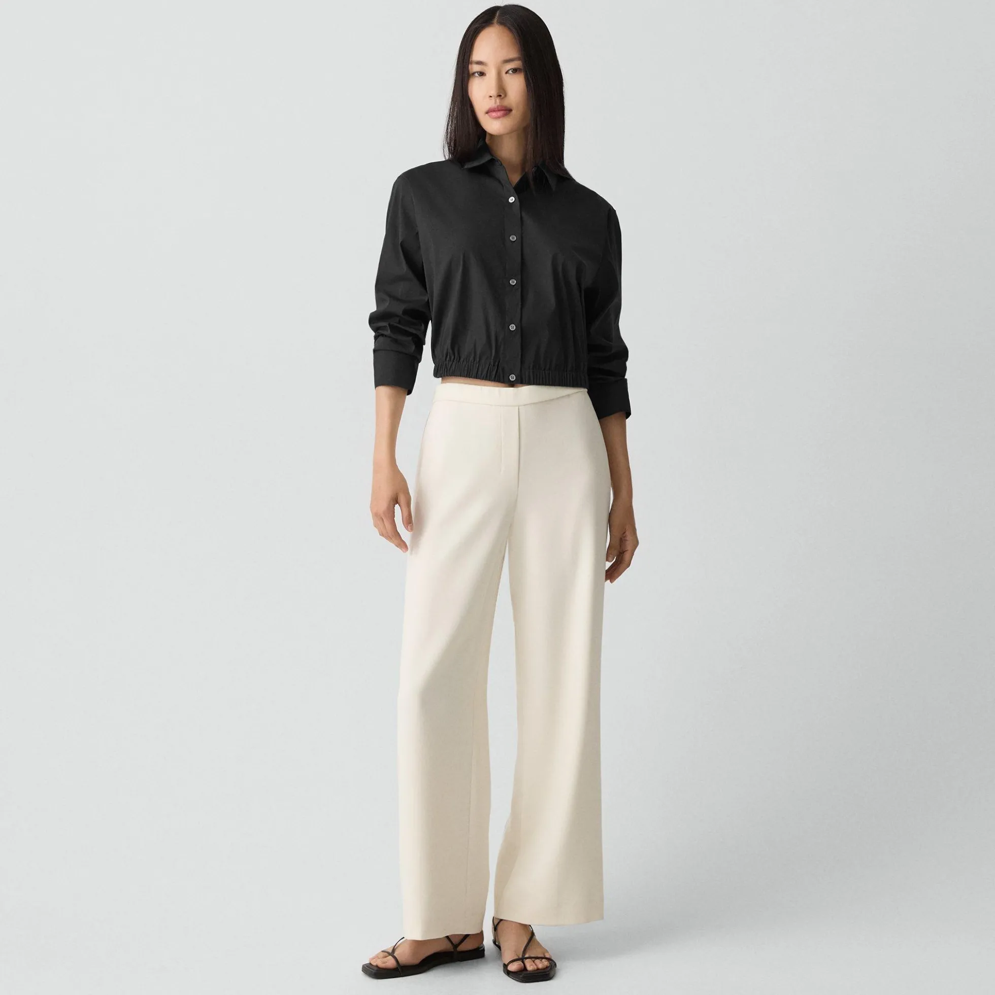 Cropped Shirt in Good Cotton