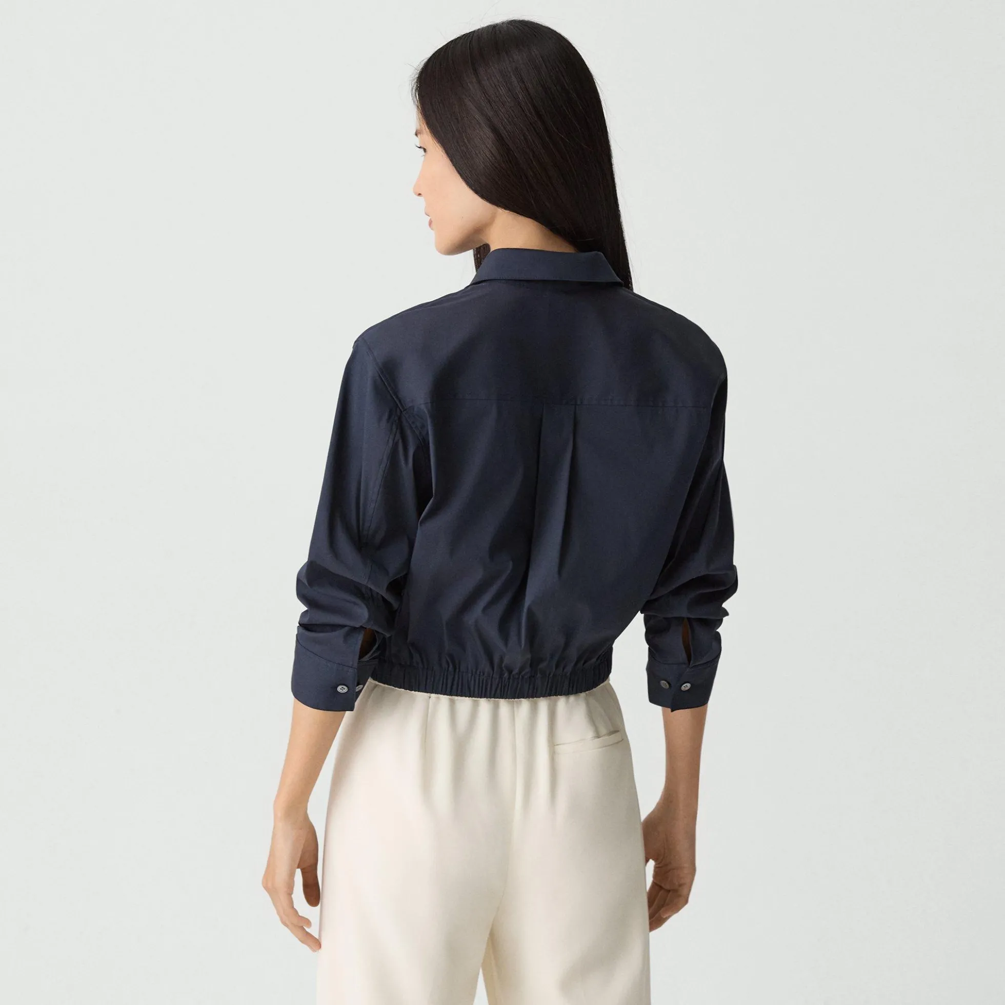 Cropped Shirt in Good Cotton