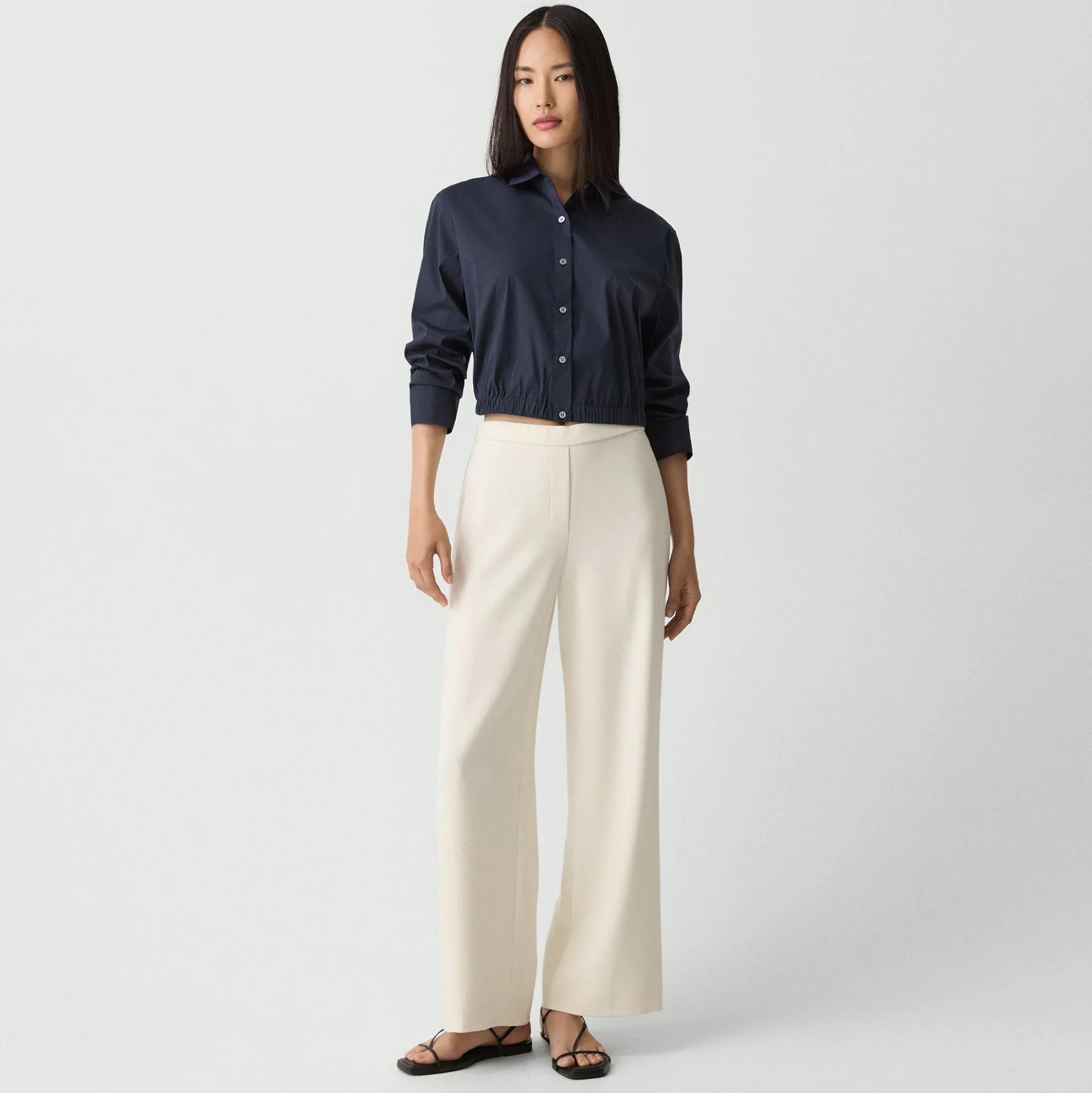 Cropped Shirt in Good Cotton