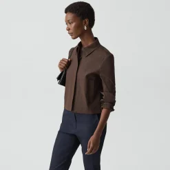 Cropped Shirt Jacket in Good Linen