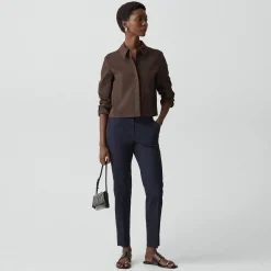 Cropped Shirt Jacket in Good Linen