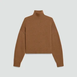 Cropped Turtleneck in Cashmere