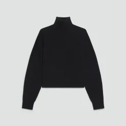 Cropped Turtleneck in Cashmere