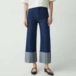 Cuffed Pant in Relaxed Denim