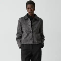 Curve Sleeve Jacket in Malfile Wool