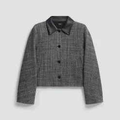 Curve Sleeve Jacket in Malfile Wool