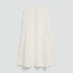 Curved Flare Skirt in Relaxed Silk