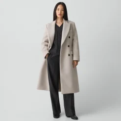 Double-Breasted Peacoat in Plush Melton