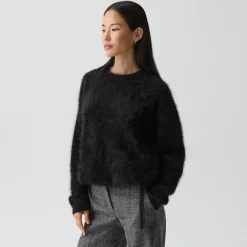 Drawstring Sweatshirt in Airy Cashmere