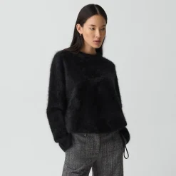 Drawstring Sweatshirt in Airy Cashmere