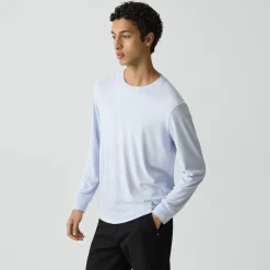 Essential Long-Sleeve Tee in Anemone Modal Jersey