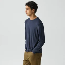 Essential Long-Sleeve Tee in Anemone Modal Jersey