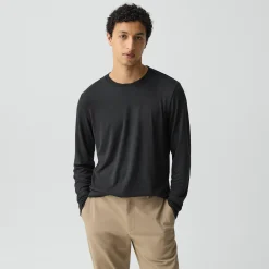 Essential Long-Sleeve Tee in Anemone Modal Jersey