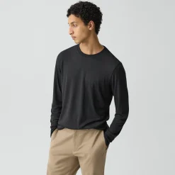 Essential Long-Sleeve Tee in Anemone Modal Jersey