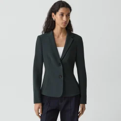 Fitted Blazer in Admiral Crepe