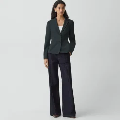 Fitted Blazer in Admiral Crepe