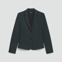 Fitted Blazer in Admiral Crepe