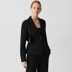 Fitted Blazer in Admiral Crepe