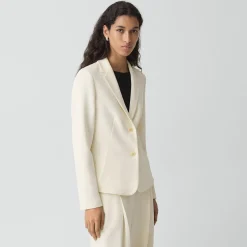 Fitted Blazer in Admiral Crepe
