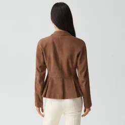Fitted Blazer in Suede