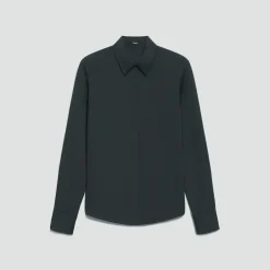 Fitted Shirt in Silk Georgette