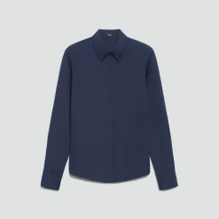Fitted Shirt in Silk Georgette