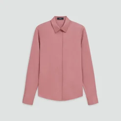 Fitted Shirt in Silk Georgette