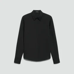 Fitted Shirt in Washable Silk Georgette