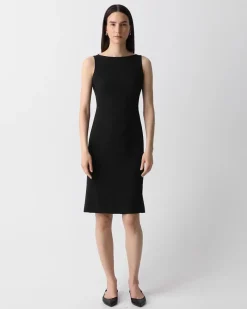 Flared Dress in Admiral Crepe