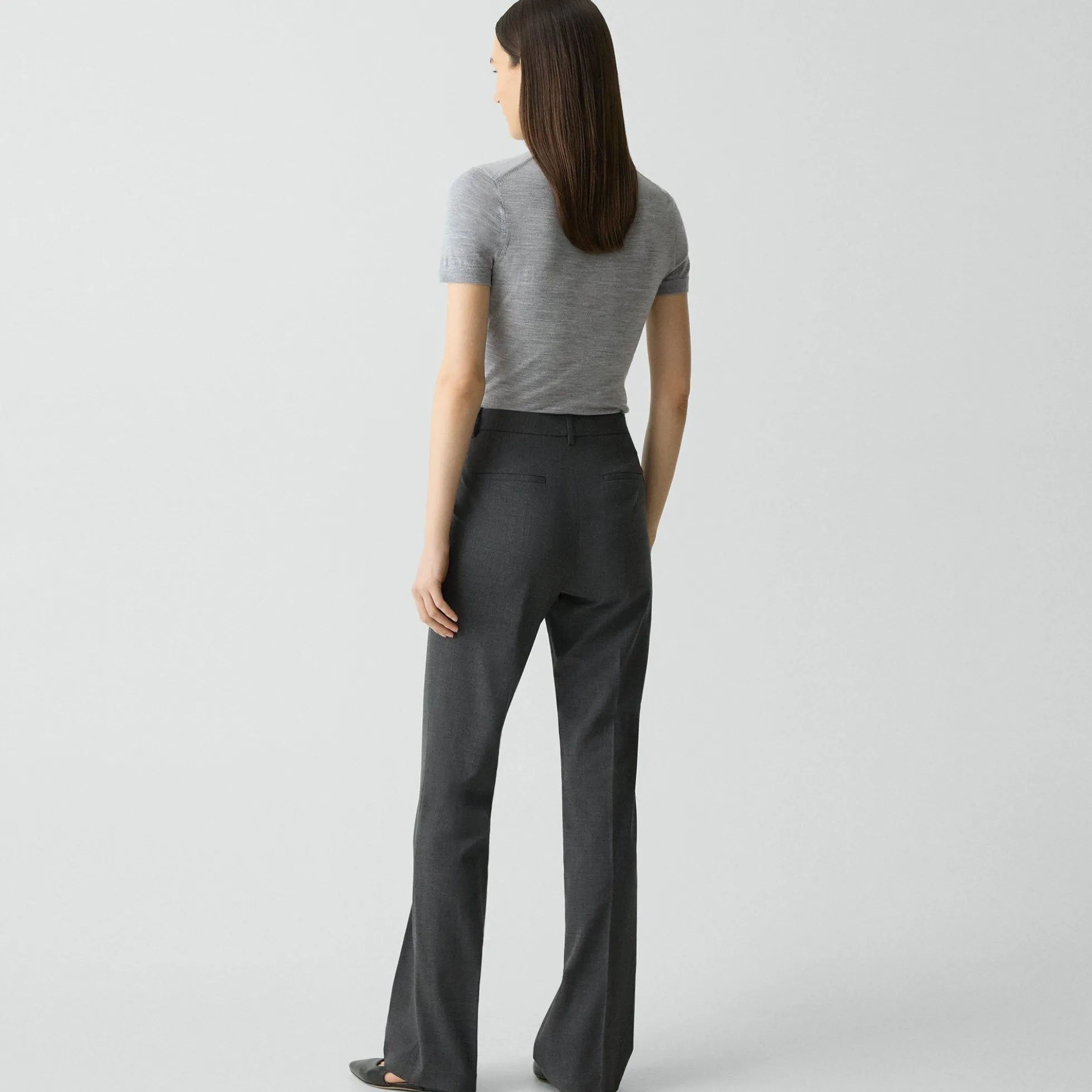 Flared Pant, 34'' in Good Wool